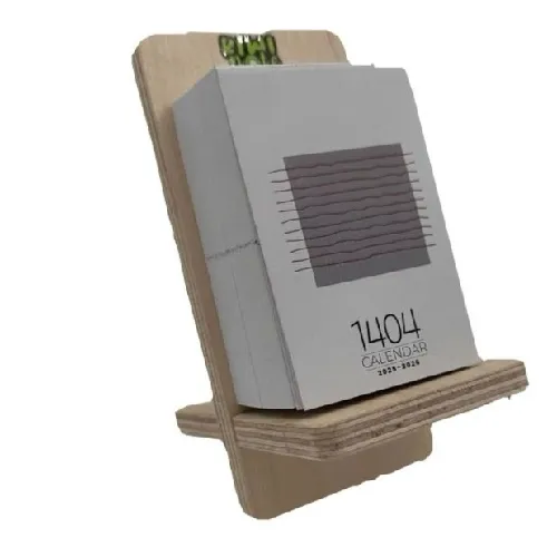 تقویم رومیزی 1405 پایه چوبی Kiwi Note