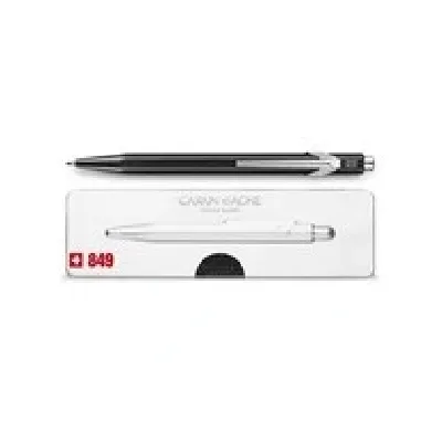 خودکار بدنه مشکی گیره استیل CARANDACHE 849.509 M - 0