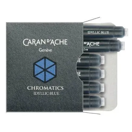 جوهر فشنگی 6 عددی آبی CARANDACHE 8021.140