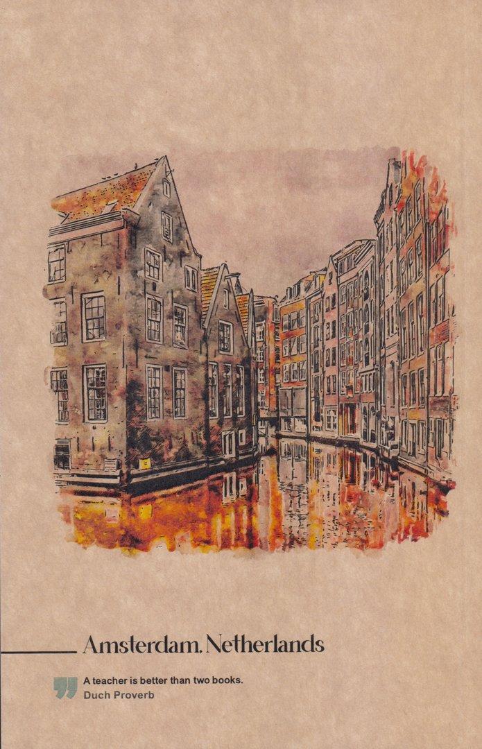 دفتر 80 برگ آمستردام رقعی شومیز کشورها Dash - 0