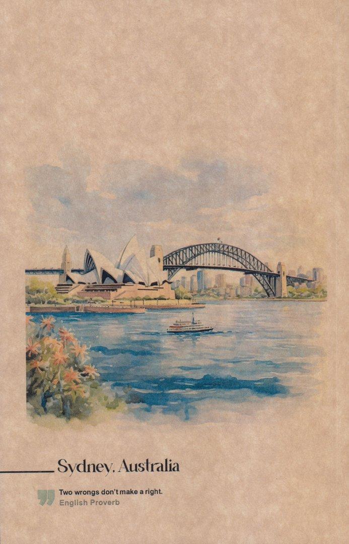 دفتر 80 برگ سیدنی رقعی شومیز کشورها Dash - 0