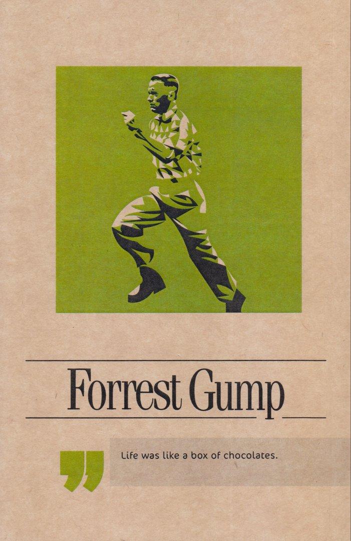 دفتر 80 برگ Forrest gump رقعی شومیز فیلم Dash - 0