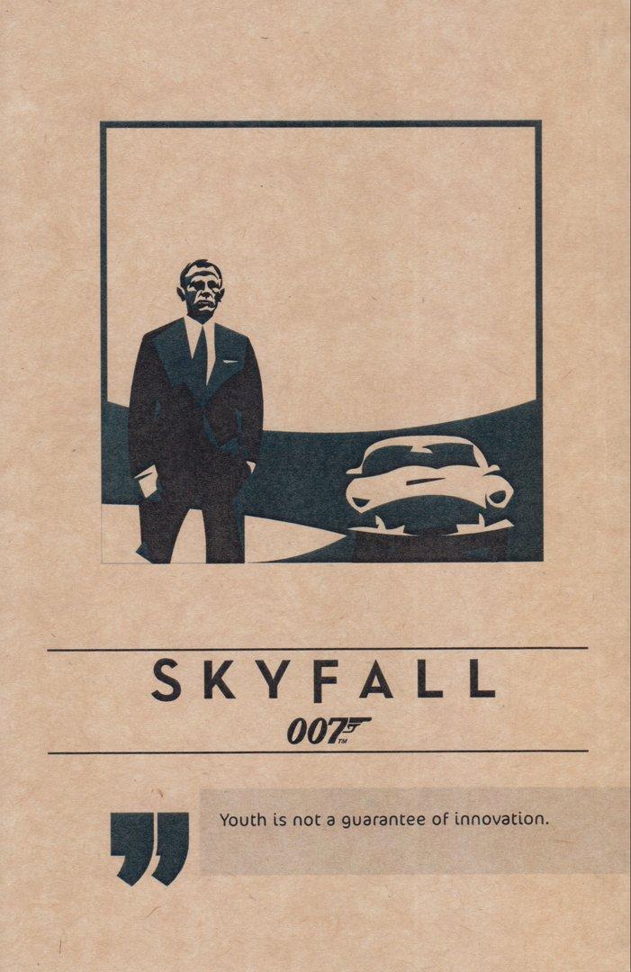 دفتر 80 برگ Skyfall007 رقعی شومیز فیلم Dash