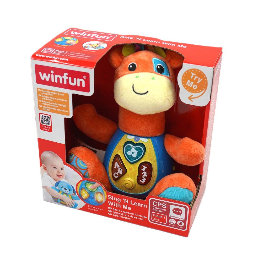 زرافه عروسکی موزیکال 000688 winfun