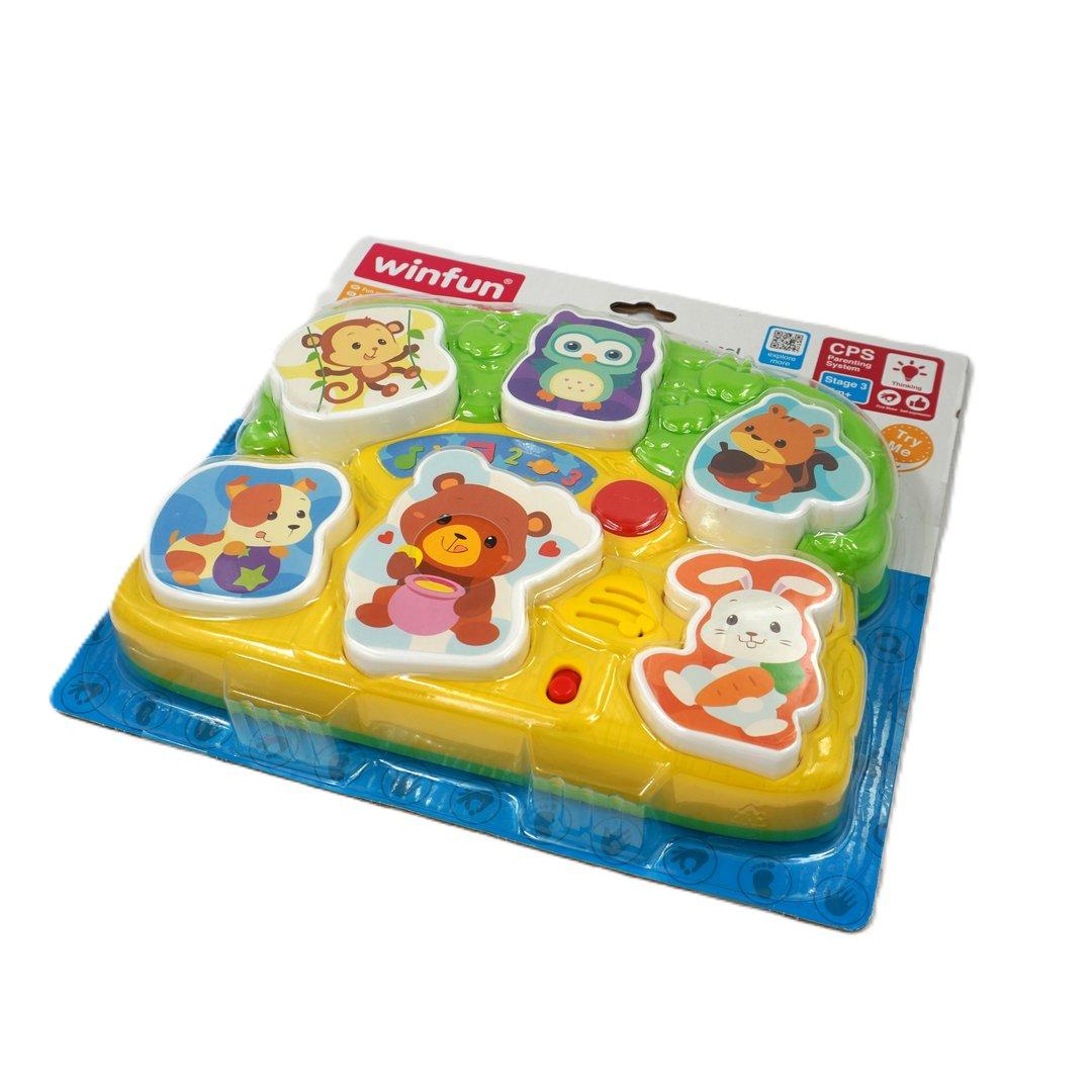 پازل حیوانات موزیکال 000771 winfun - 0