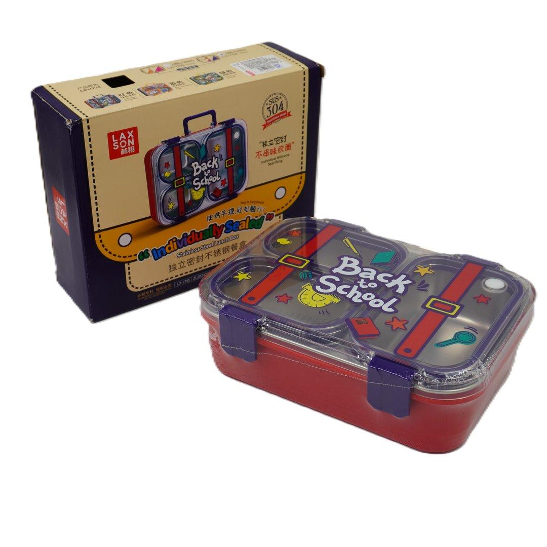 ظرف غذا داخل استیل 3 خانه LX7156 - 0