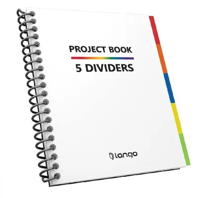 دفتر 100 برگ با دیوایدر رقعی Lango Project Book PR255 - 0