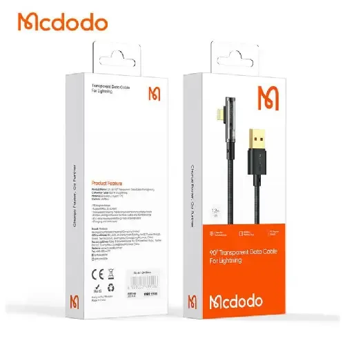 کابل Mcdodo USB-A To Lightning Transparent Data Cable 1.2m CA-351