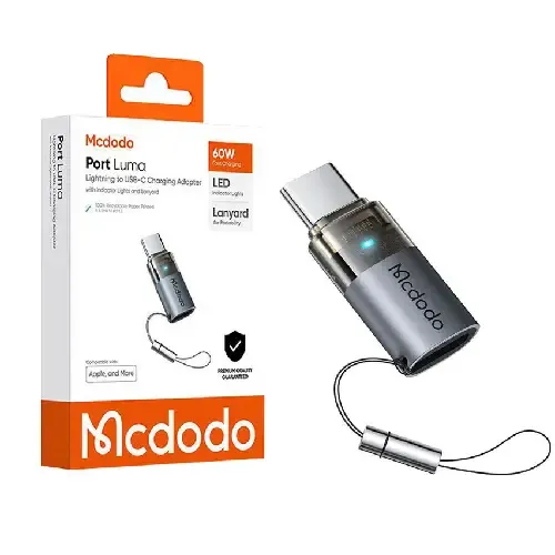 مبدل Mcdodo Lightning To USB-C Port Luma Charging Adapter OTG OT-761 - 0