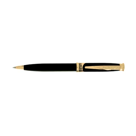 خودکار لاک مشکی گیره طلا Pierre Cardin Jupiter