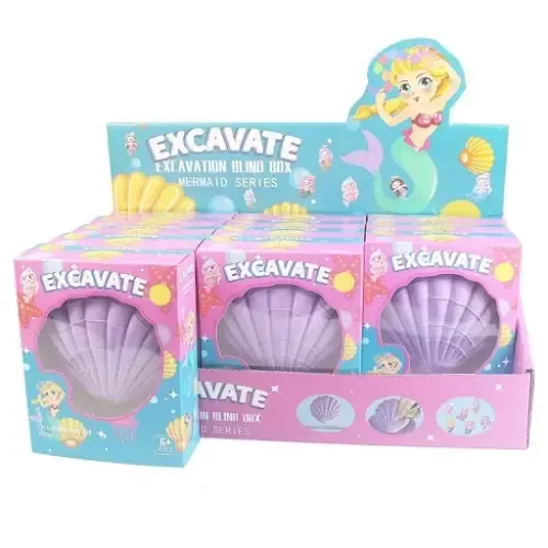 فسیل صدف دریایی EXCAVATION BLIND BOX MERMAID SERIES AKG - 022