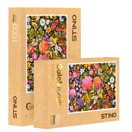 پازل شیشه‌ای گل و مرغ STINO 1000pcs 30101