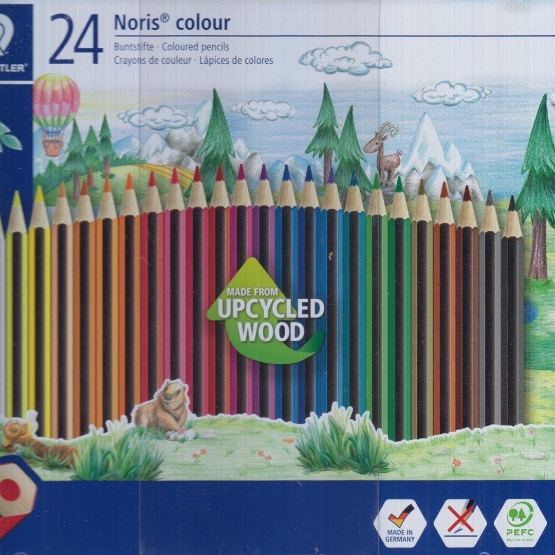 مدادرنگی 24 رنگ فلزی STAEDTLER 80185M24 Upcycled Wood