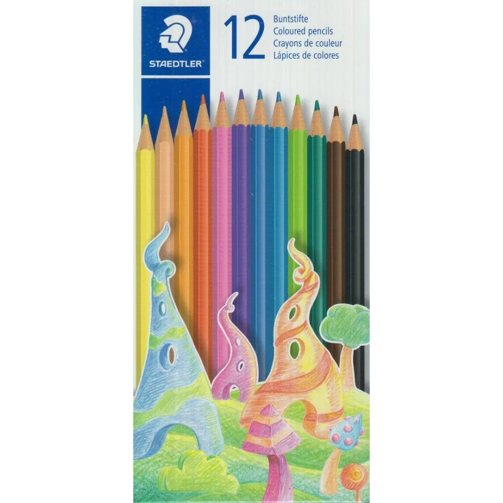 مدادرنگی 12 رنگ مقوایی STAEDTLER 175C12