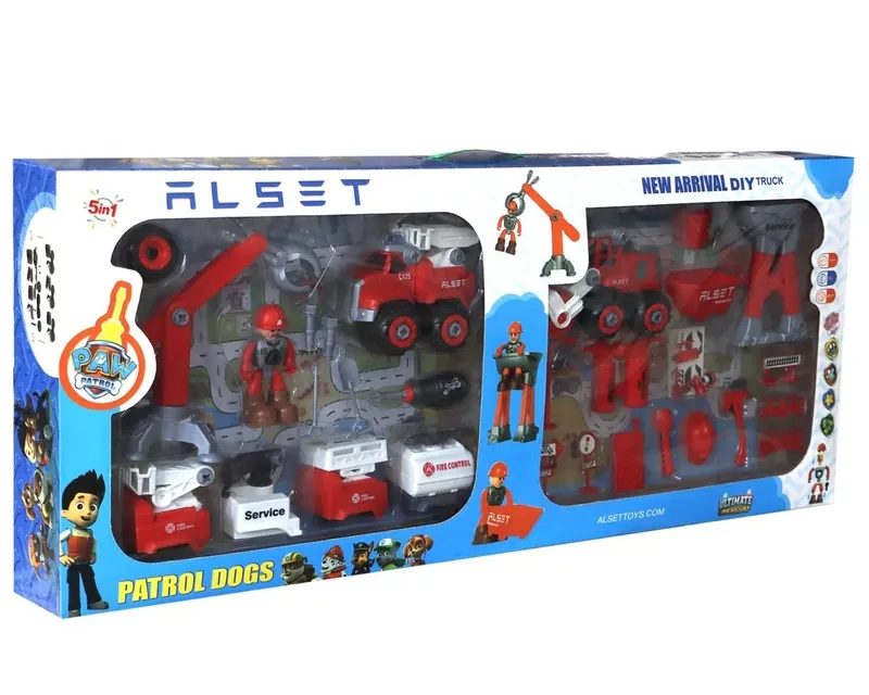 ست آتش‌نشانی 2 قلو 1×5 با آدمک Alset K1-70