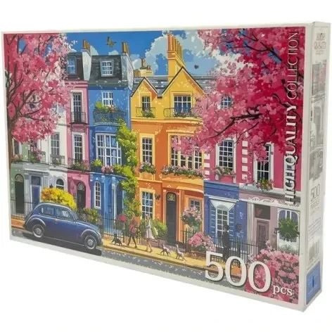 پازل 500pcs خانه‌های رنگی King Puzzles