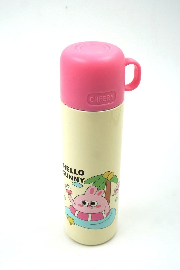 فلاسک عروسکی صورتی Cheery SL-834 500ml