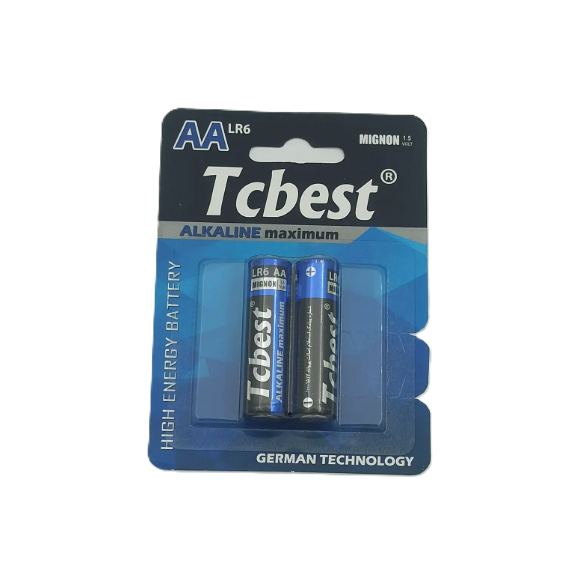باتری قلمی 2 عددی Tcbest LR6 Alkaline maximum