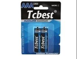 باتری نیم‌قلمی 2 عددی Tcbest LR03 Alkaline maximum