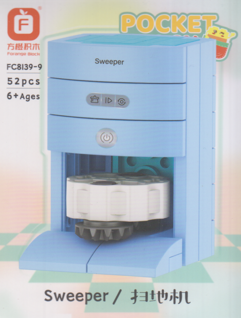 ساختنی جارو رباتیک Forange Pocket Block Sweeper FC8139-9 52pcs