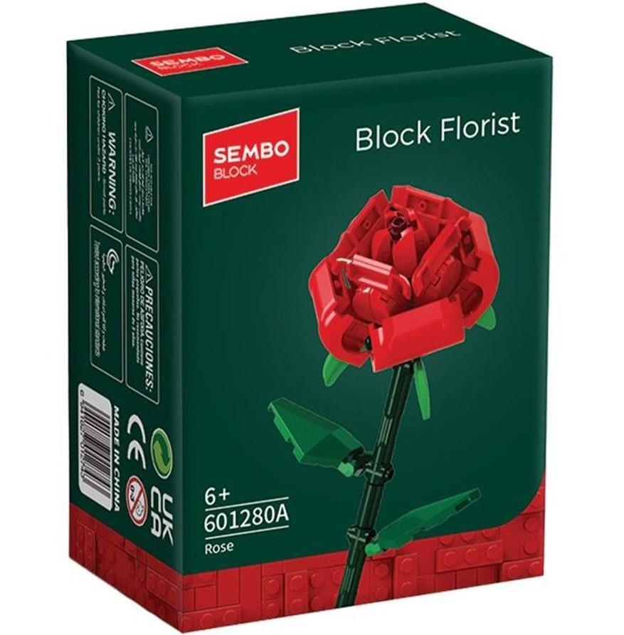 ساختنی گل رز قرمز SEMBO Block Florist Rose 601280A