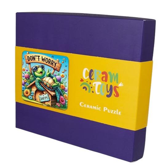 پازل سرامیکی لاک‌پشت خوشحال CeramToys Ceramic Puzlle