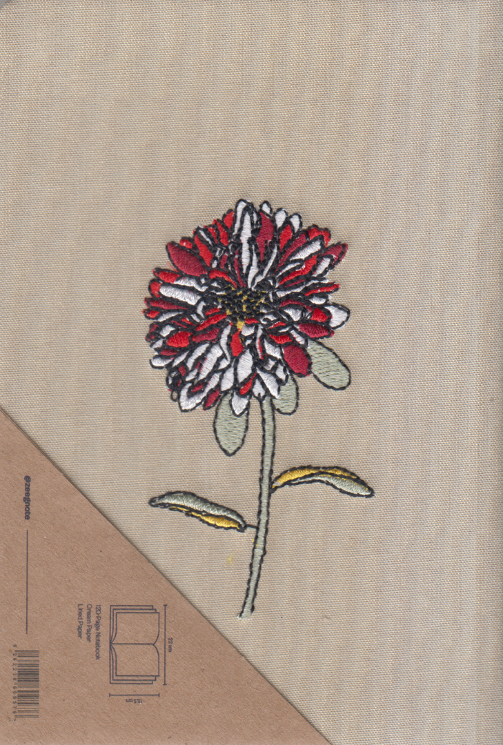 دفتر 120 برگ طرح گل داوودی جیبی گالینگور ZEEG NOTE GOLSHAN