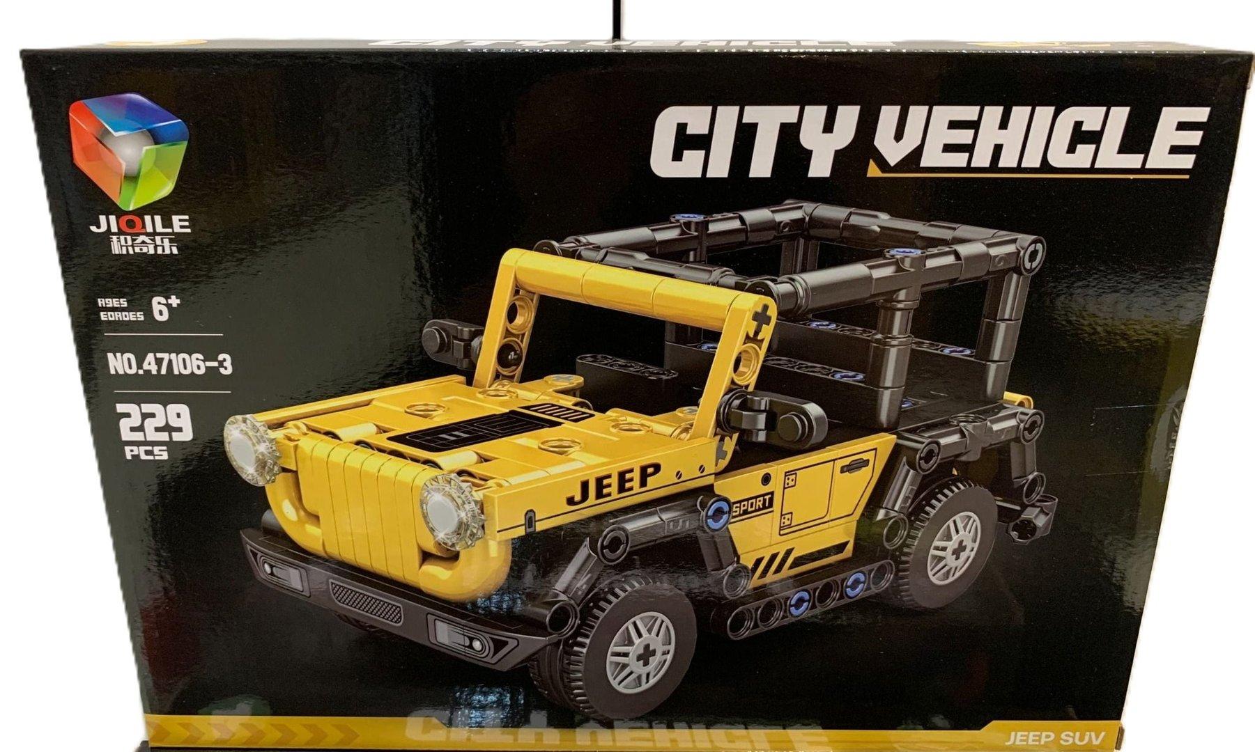 ساختنی ماشین YM723190 JIQILE Jeep SUV 47106-3 229pcs