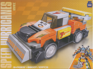 ساختنی ماشین QIGAOLE Speed Hurricanes BB001-F 101pcs