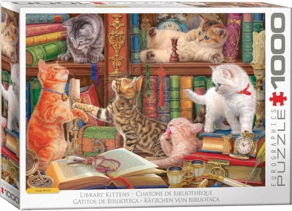پازل Library Kittens 1000pcs 6000-5913