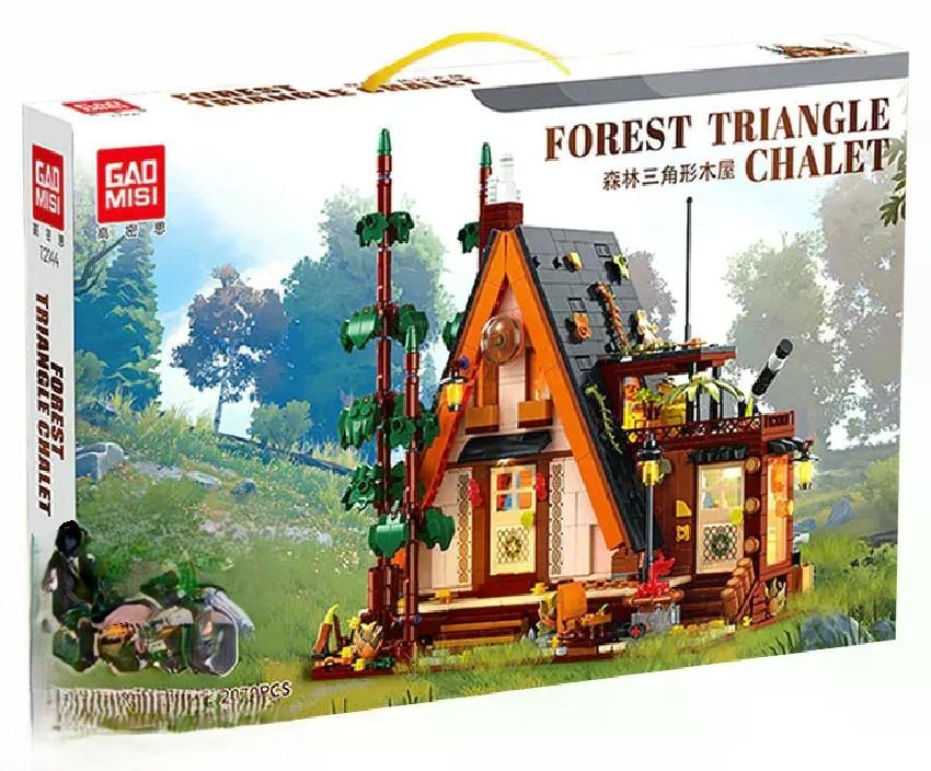 ساختنی خانه سوئیسی GAOMISI FOREST TRIANGLE CHALET T2144 2070pcs