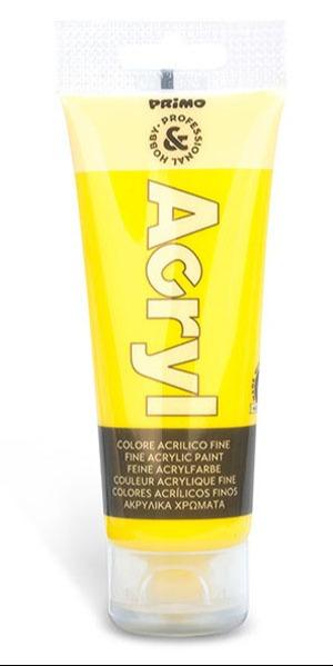 رنگ آکریلیک primo 420TA75201 PRIMARY YELLOW 75ml