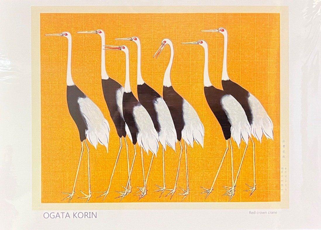 پوستر  اوگاتا کورین 40×30 Red crown crane (توری استودیو)