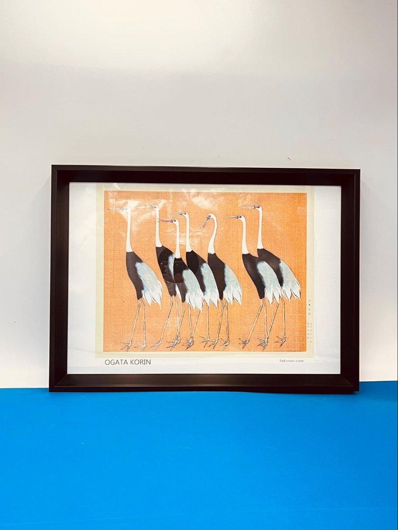 تابلو  اوگاتا کورین 45×33 Red crown crane (توری استودیو)