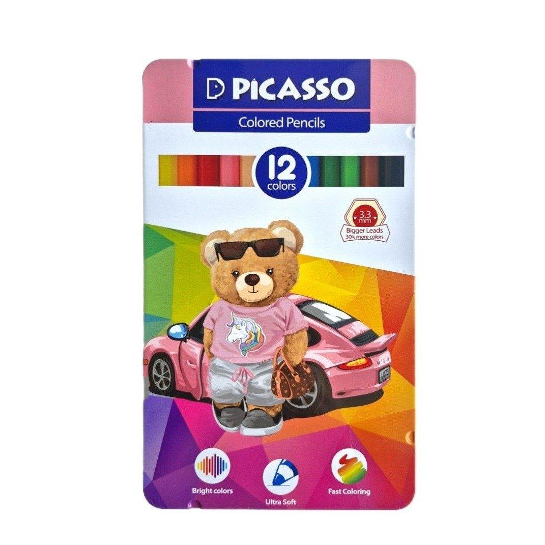 مدادرنگی 12 رنگ فلزی PICASSO - 0