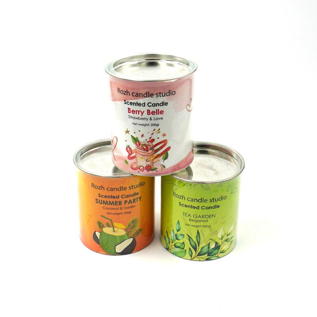 شمع استوانه Berry Belle رژ کندل - 0