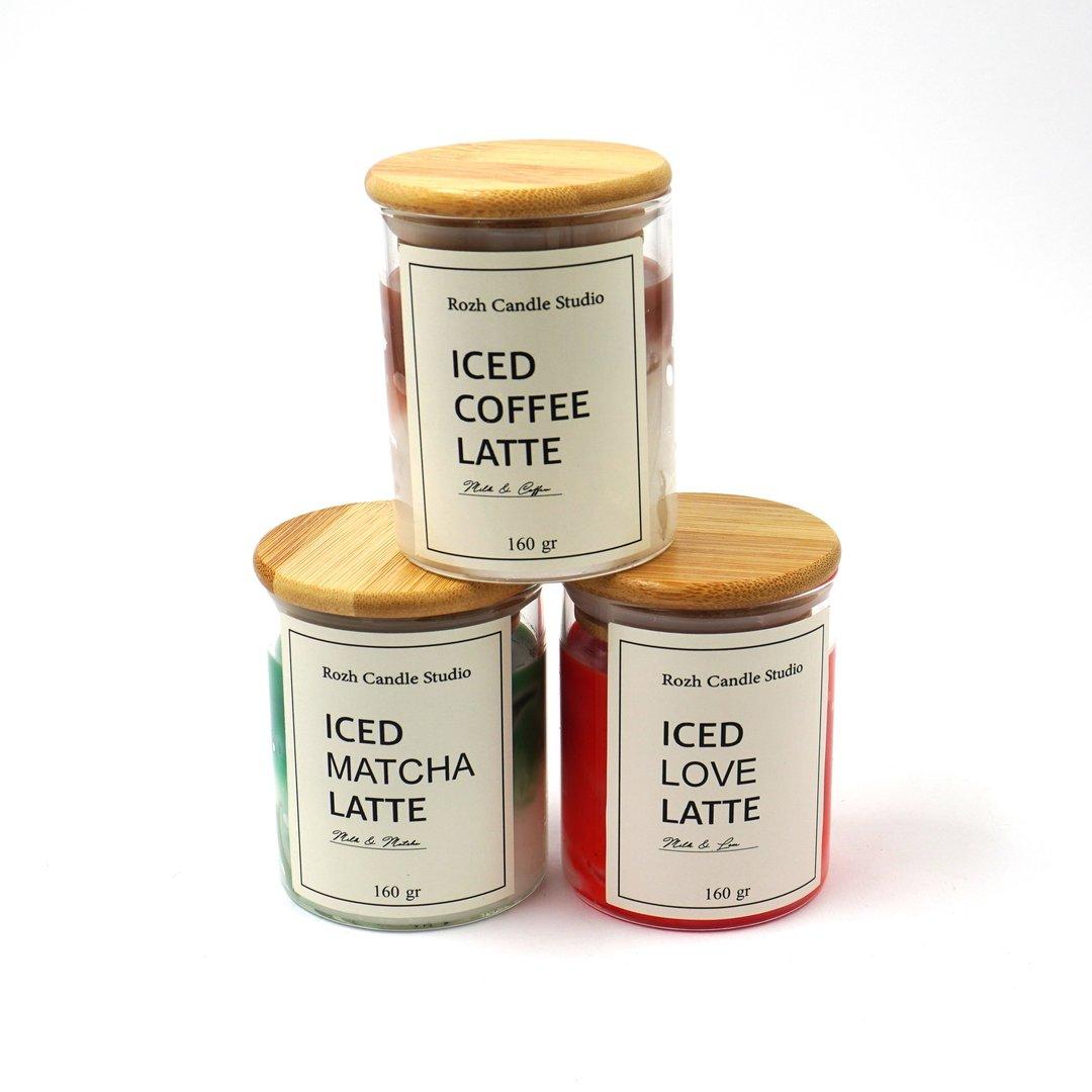 شمع استوانه درب چوبی لته رژ کندل - 0