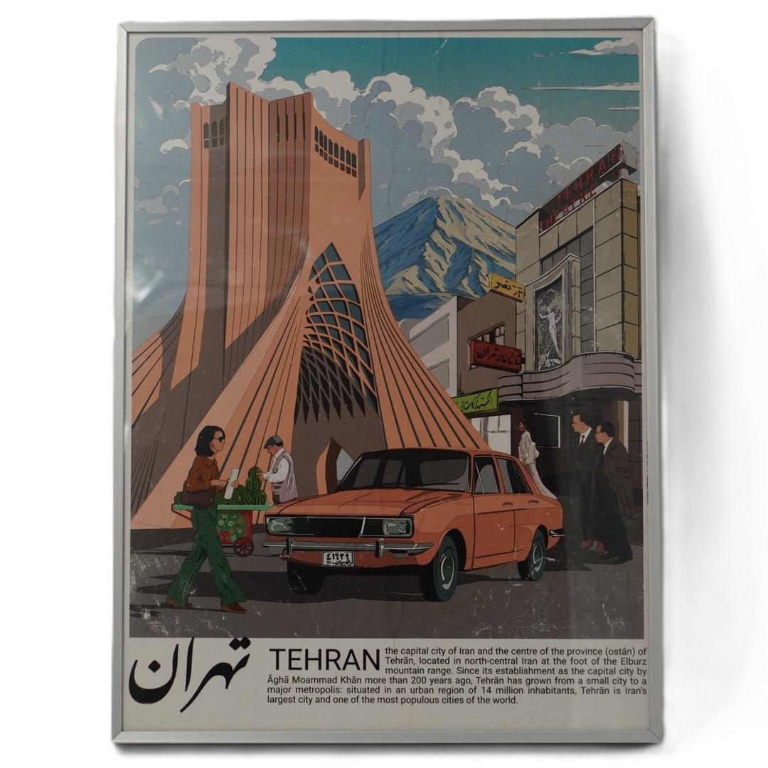 تابلو تهران 30×40 کارگاه بن