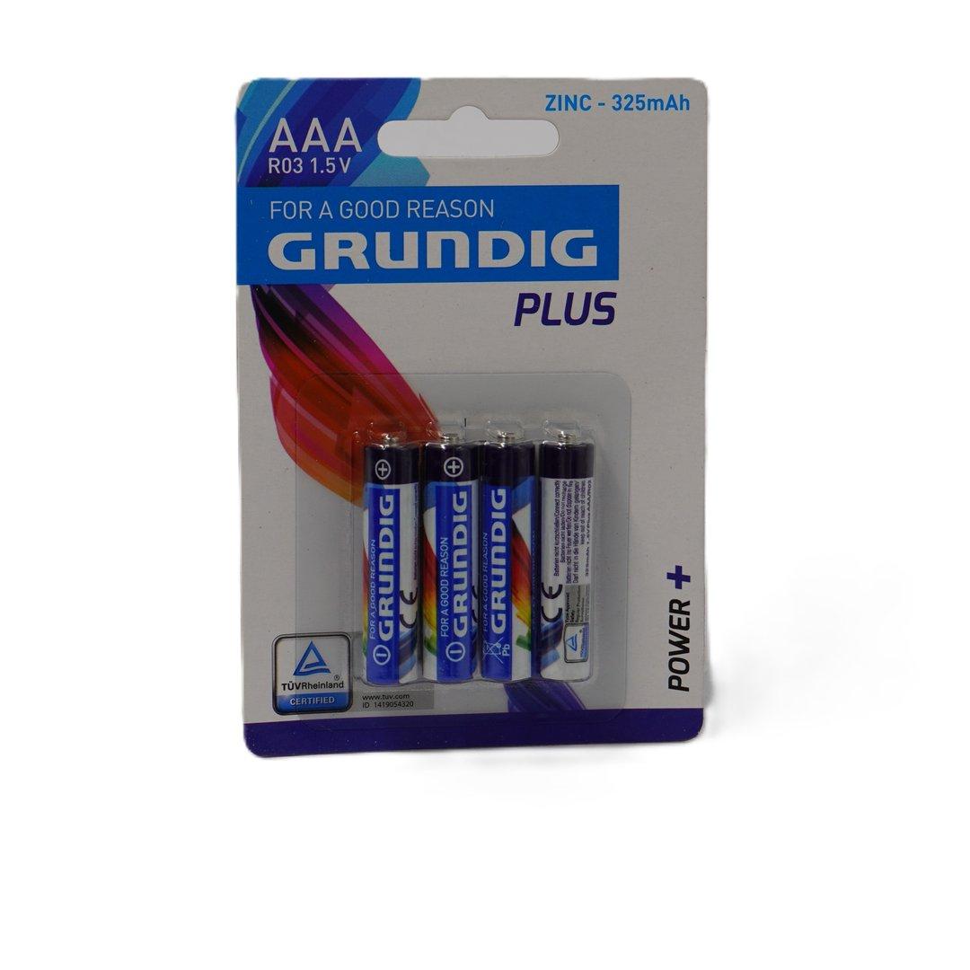 باتری نیم‌قلمی 4 عددی GRUNDIG R03 325mAh