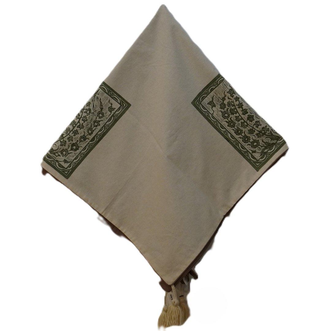 رومیزی 100×100 طرح سپیدار کومه