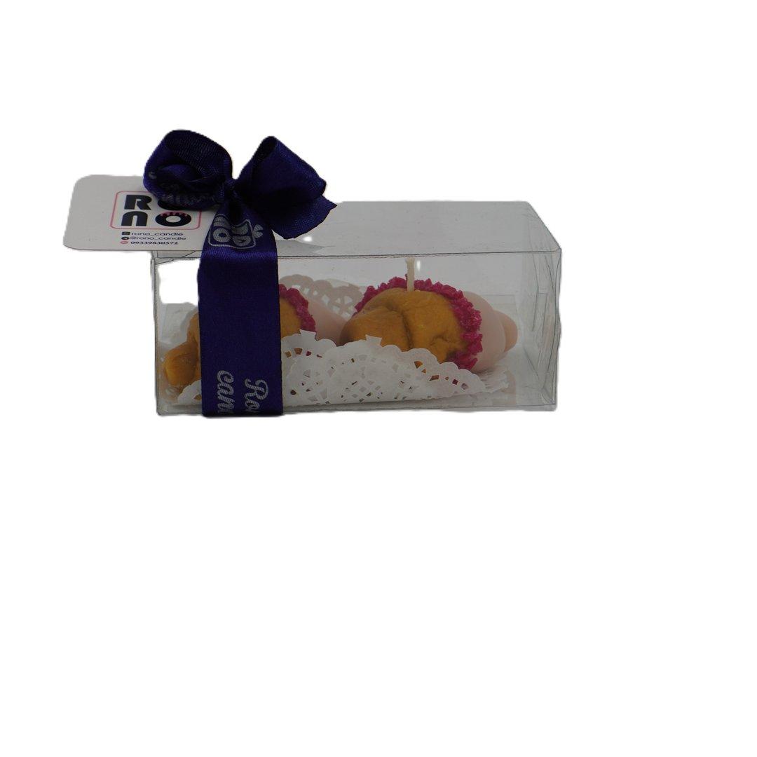 شمع کروسان 2 عددی Rono - 0