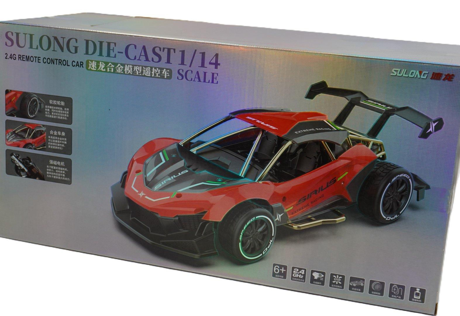 ماشین کنترلی شارژی سرعتی متوسط Sulong Die Cast 1/14 6121