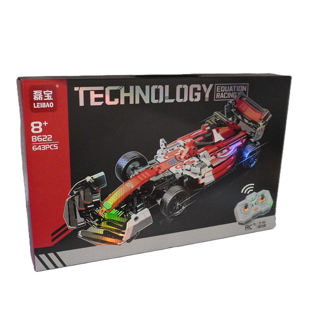 ساختنی کنترلی ماشین فرمول 2 قرمز LEIBAO Technology 643pcs 8622 - 0