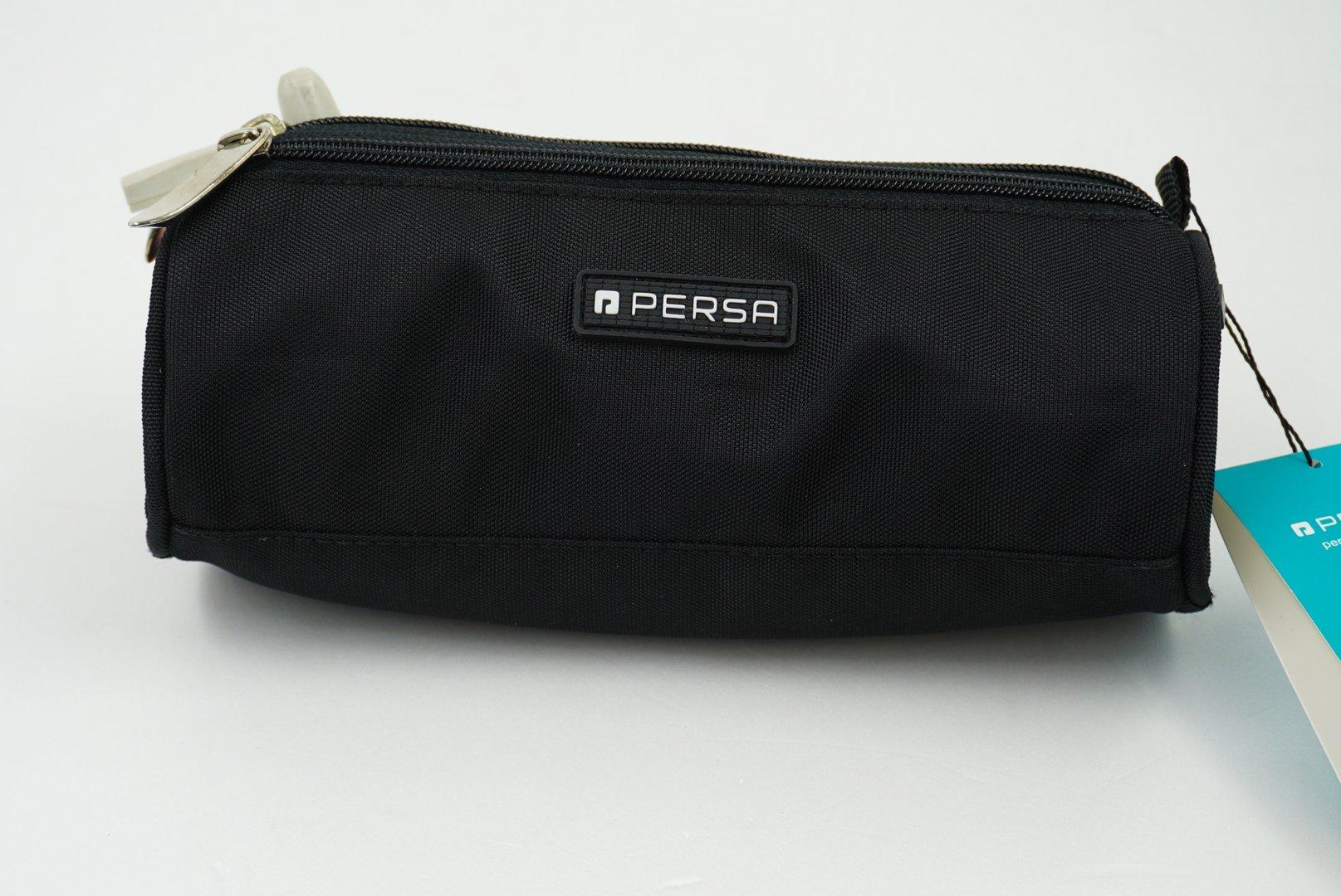 جامدادی 3 زیپ گرد مشکی PERSA 300009001 Classic