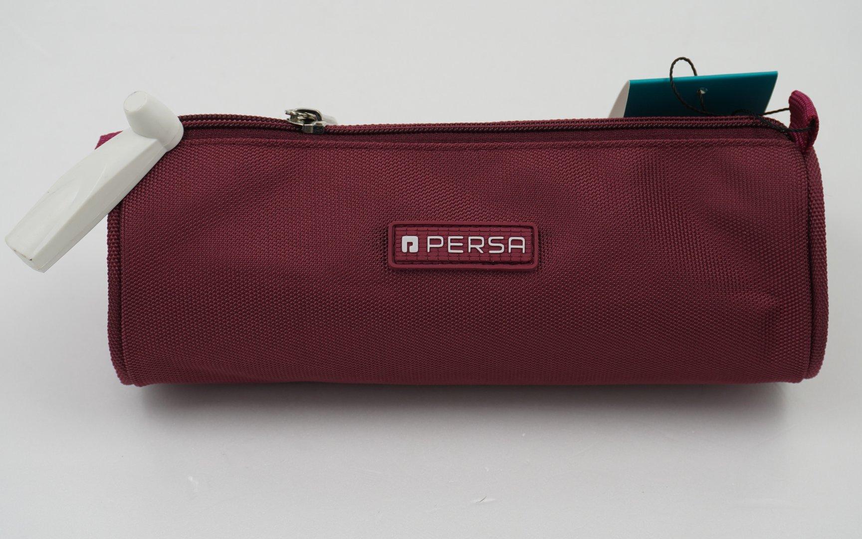 جامدادی تک زیپ گرد زرشکی PERSA 300008026 Classic