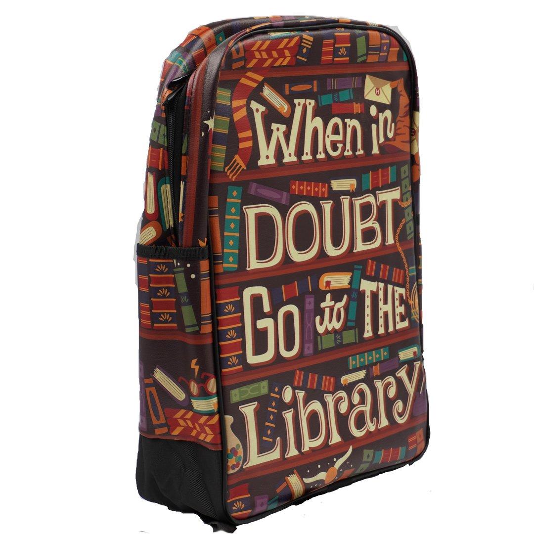 کوله‌پشتی چرم harena When in doubt go to the library
