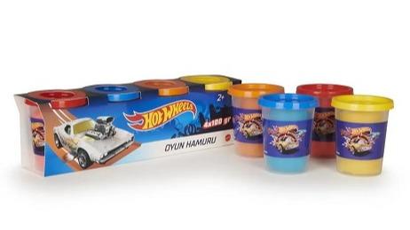 خمیر بازی 4 عددی Mattel مدل Hot Wheels