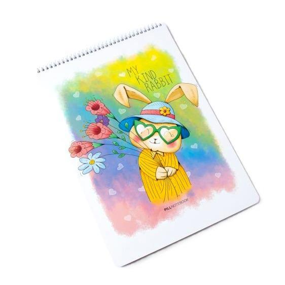 دفتر نقاشی 50 برگ سیم از بالا رحلی Pill - 0