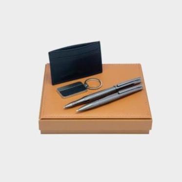 خودکار و روان نویس و کیف کارت و جاکلیدی MEGA SET