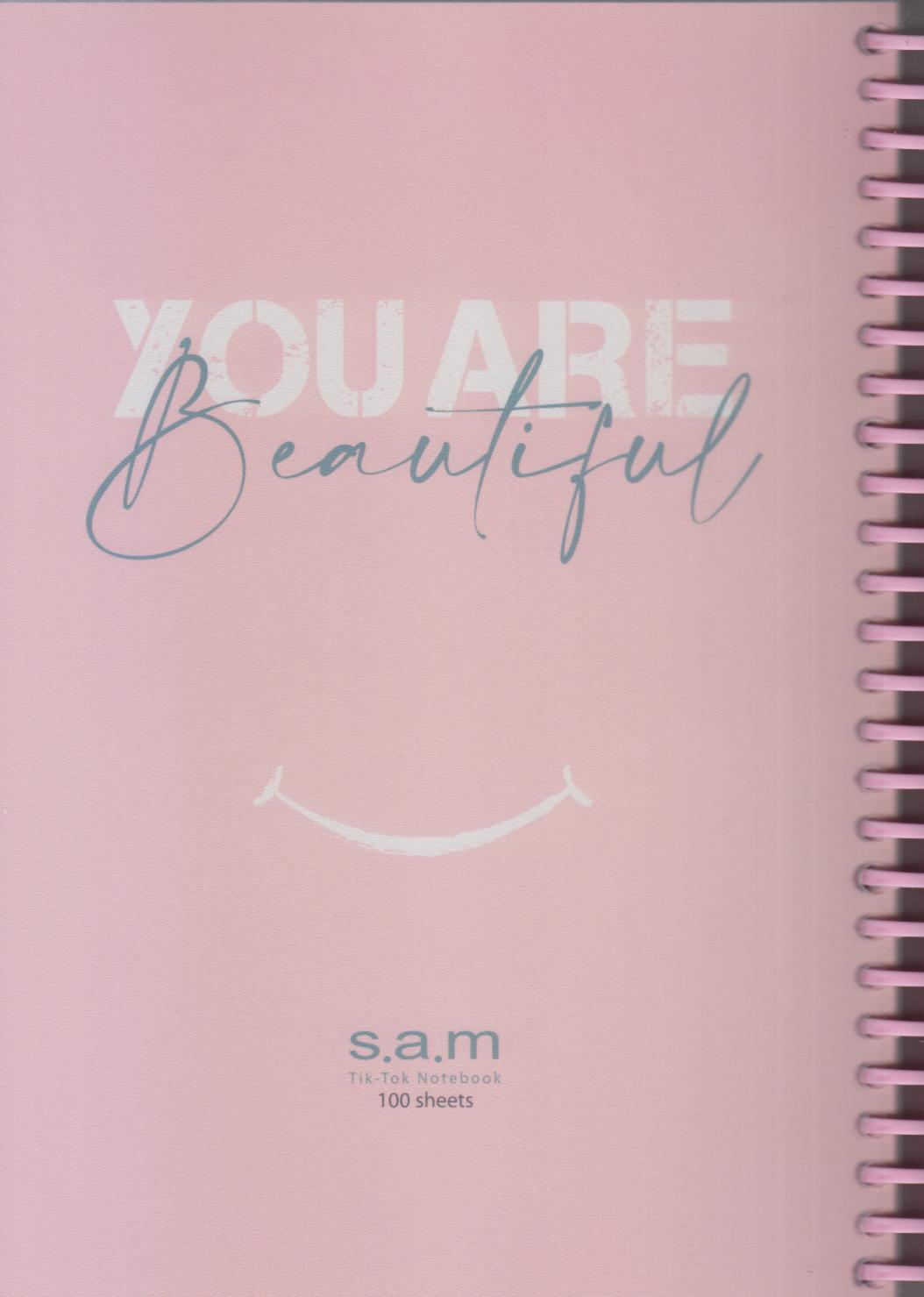 دفتر 100 برگ وزیری sam Tik Tok p.p